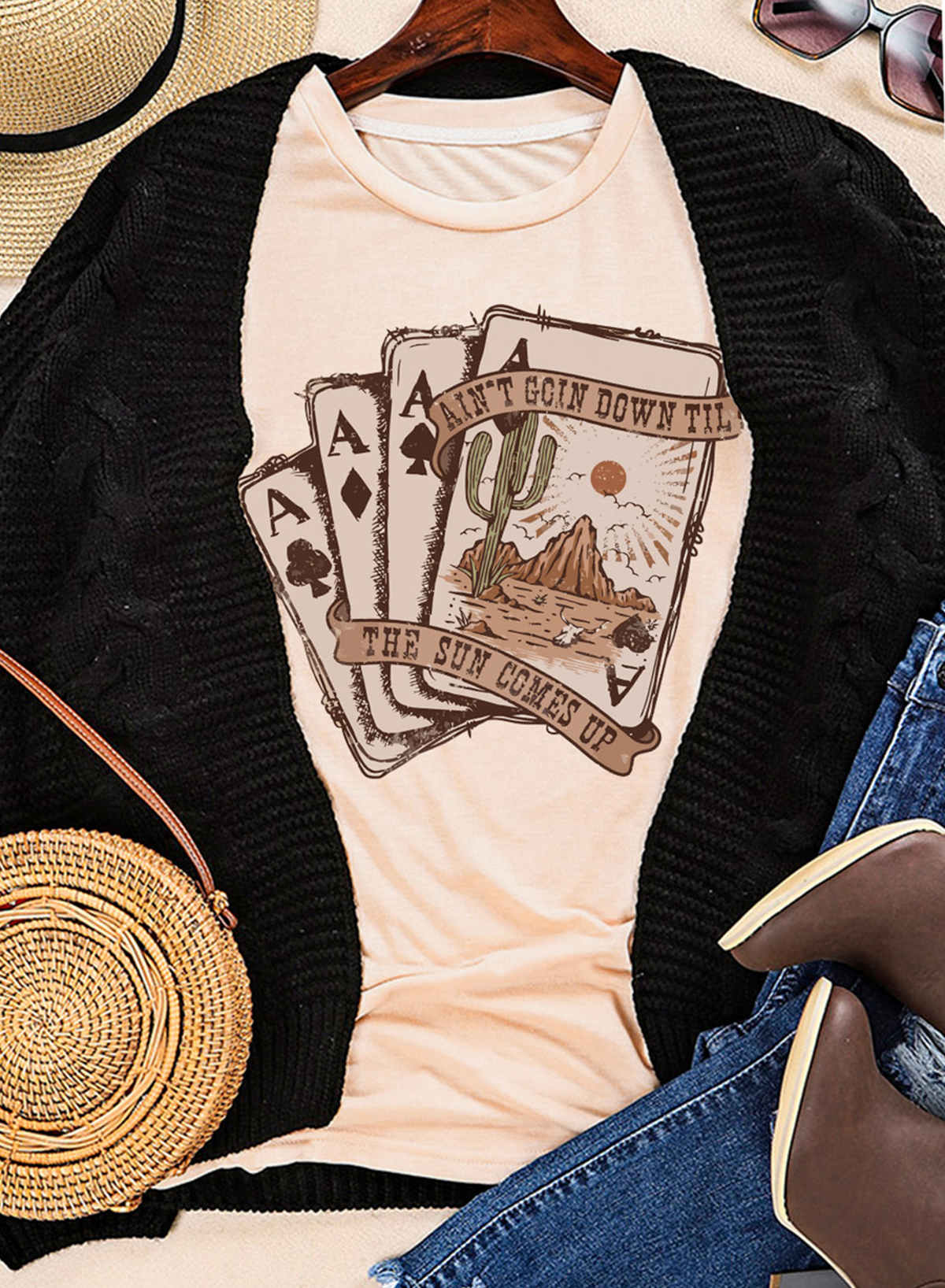 White Just A Girl Who Loves Fall Graphic T Shirt