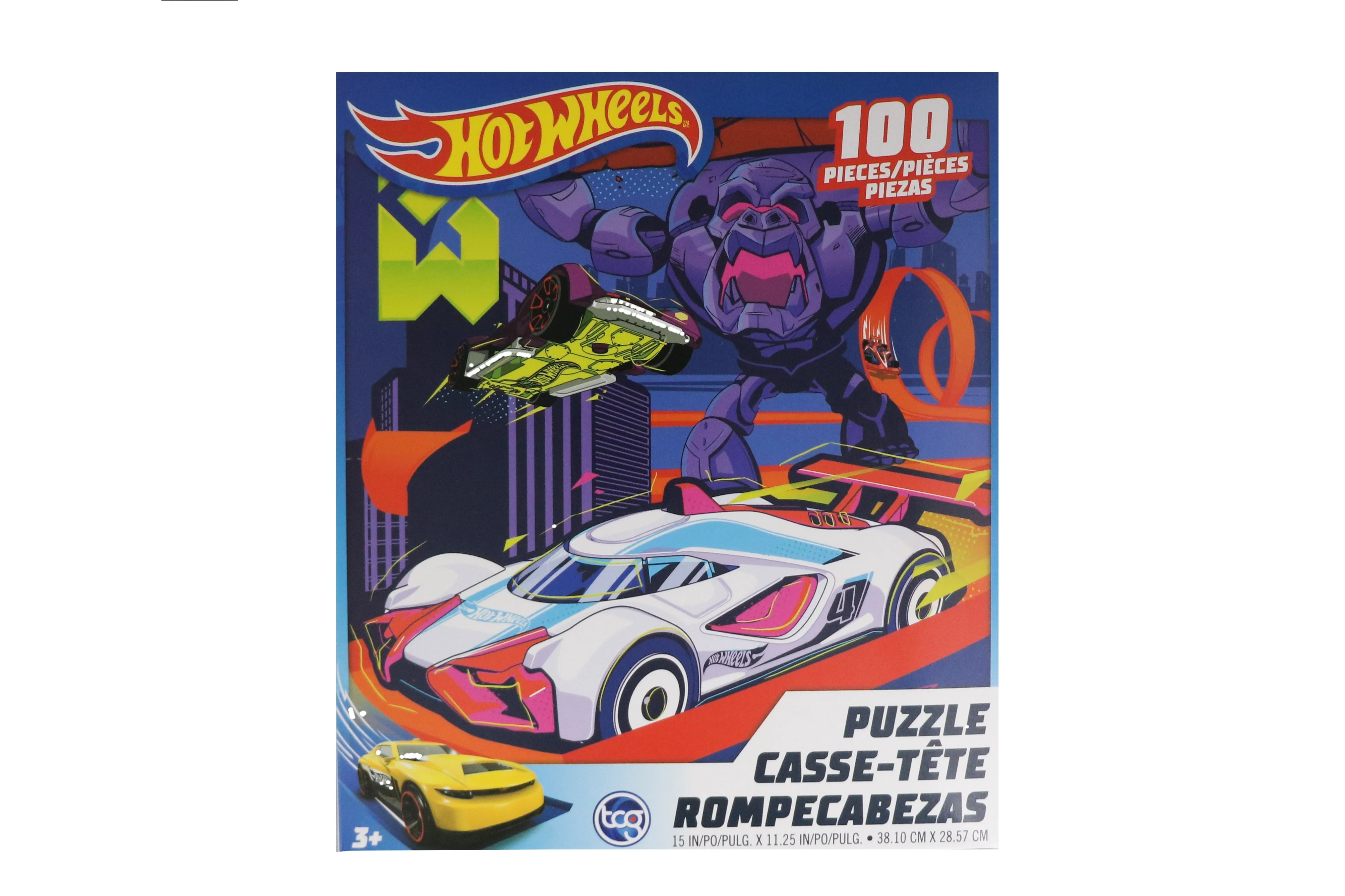 48-Piece Jigsaw Puzzle Hotwheels Kid Premier Scorpion - 7x1.5x8.25