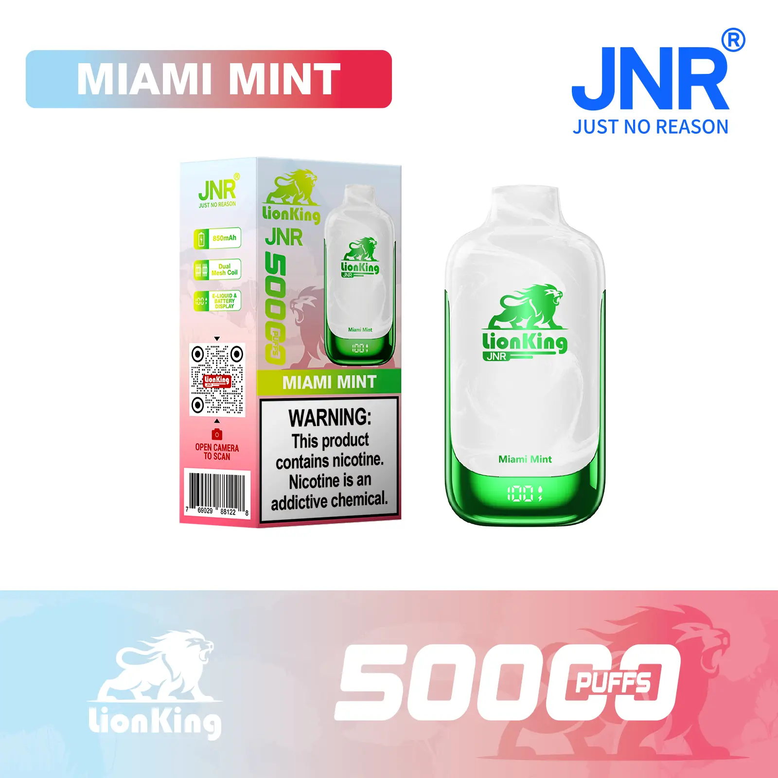 JNR Lion King 50000 Puff Disposable Vape - JNR VAPES OFFICIAL