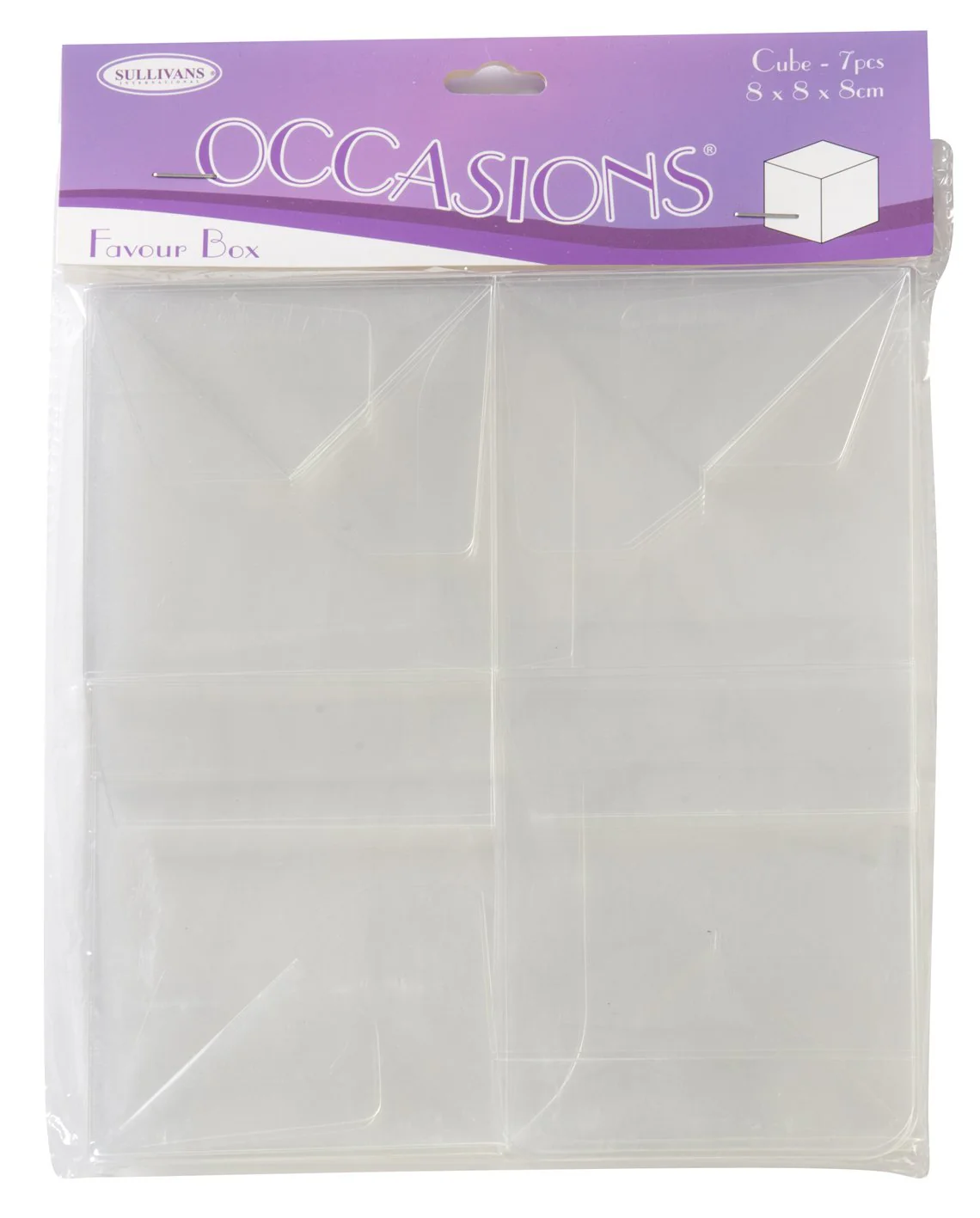 Sullivans Favour Box, Cube Large- 7pc