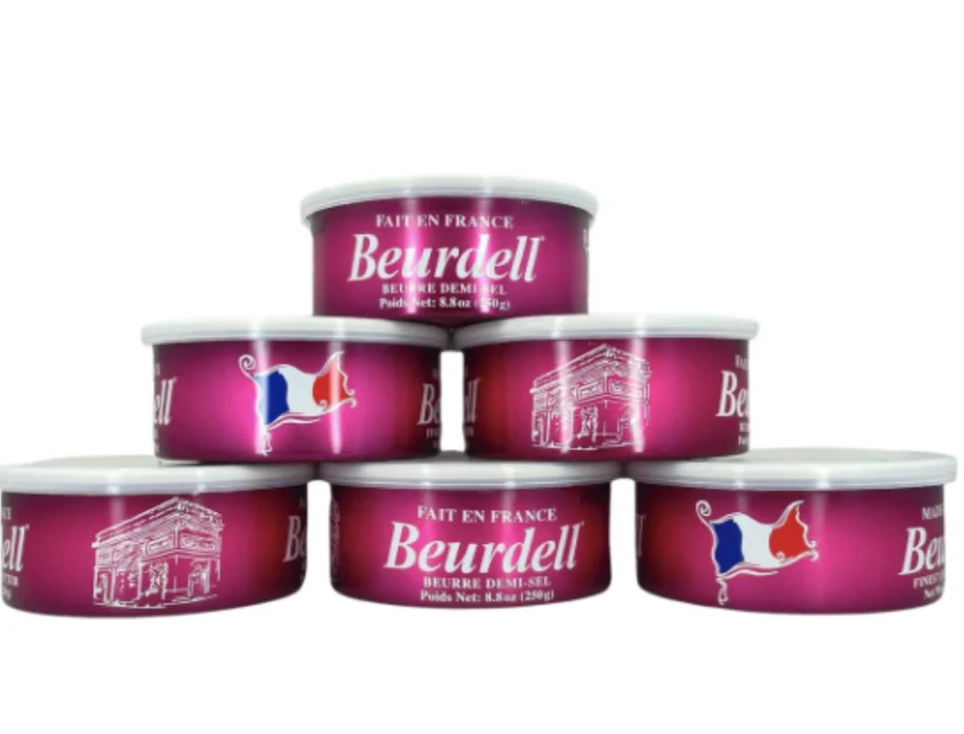 Beurdell Canned French Butter �m?100% Natural Salted Pasteurized Real Butter Long Shelf Life Emergency Survival Food