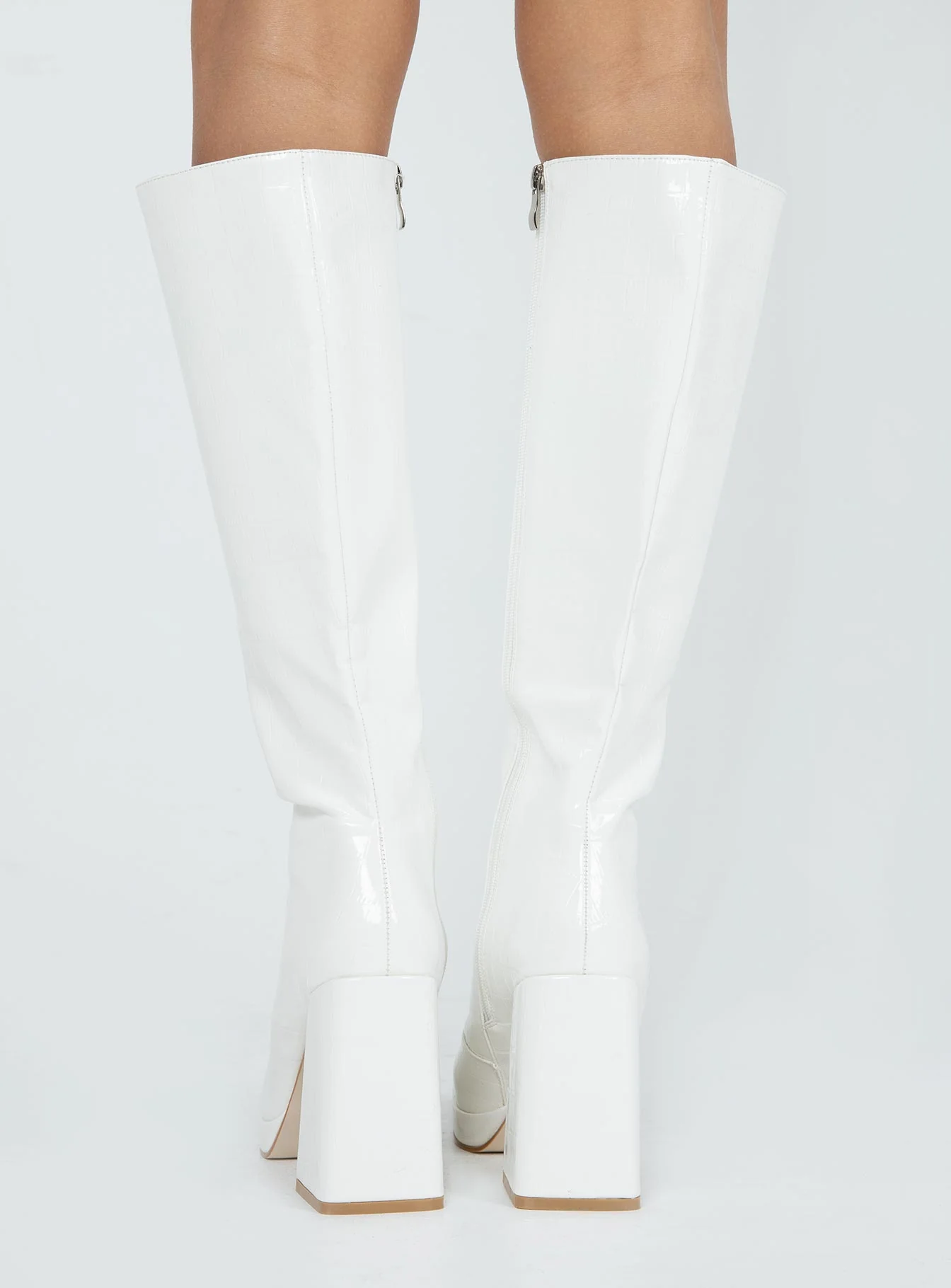 Montgomery Boot White Croc