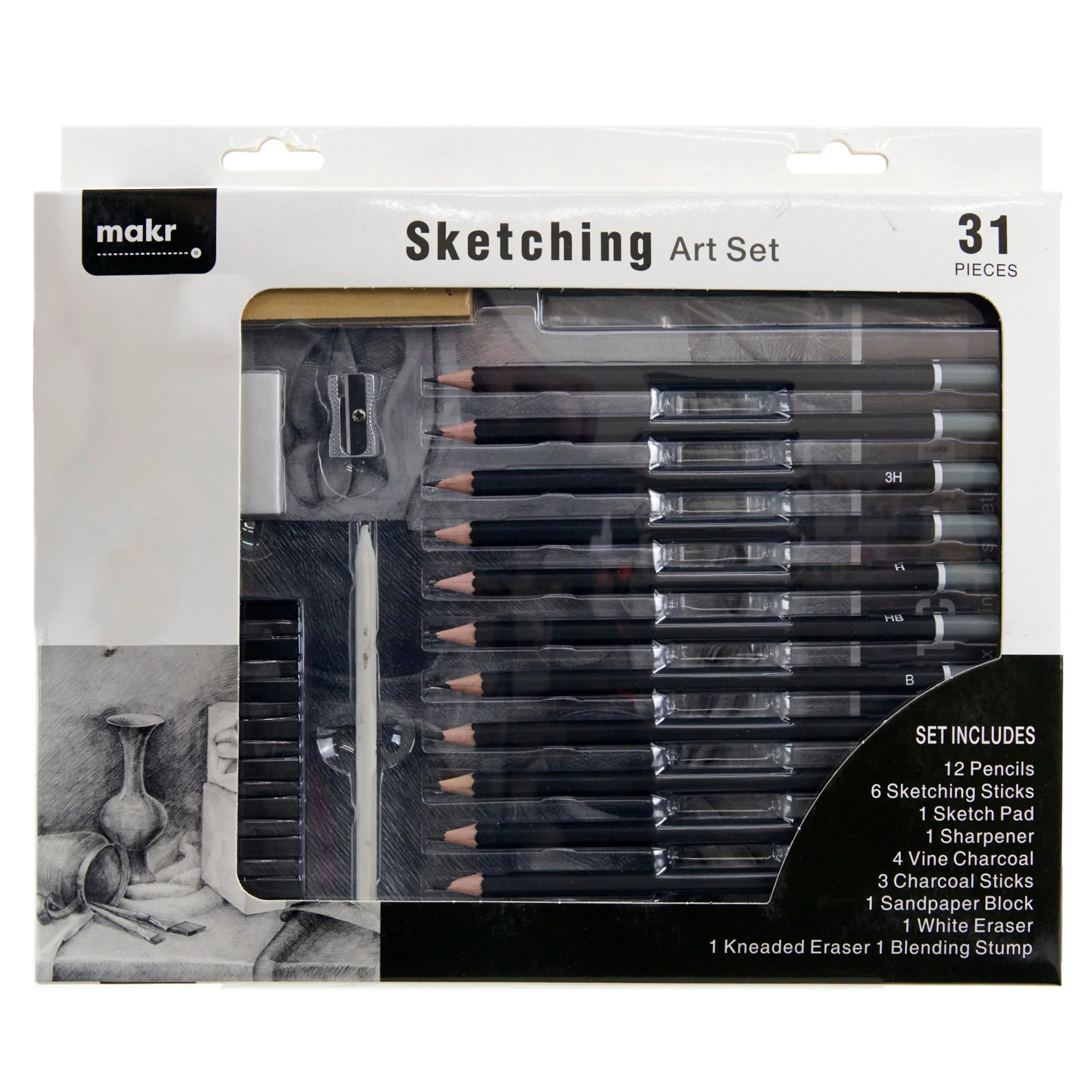 Makr Sketch Art Set, 31pce