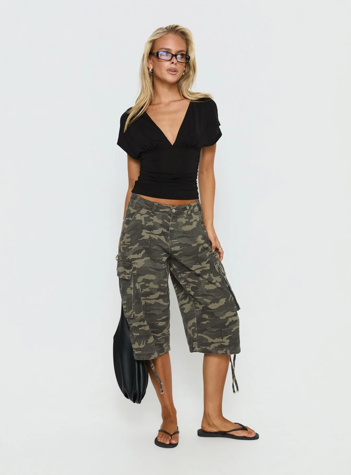 Hudsen Longline Cargo Shorts Camo