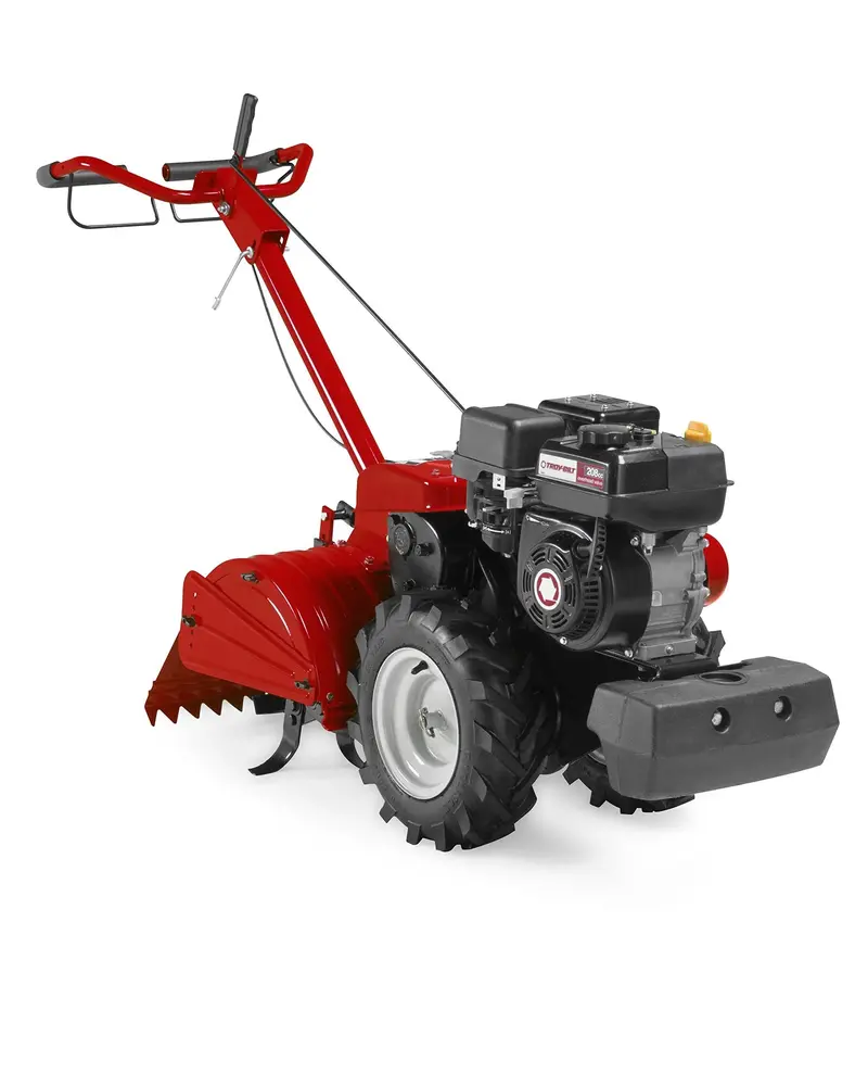 Glebogryzarka obrotowa z tylnymi zębami i podwójnym obrotem – silnik benzynowy OHV o pojemności 208 cm3 do wszechstronnej uprawy gleby