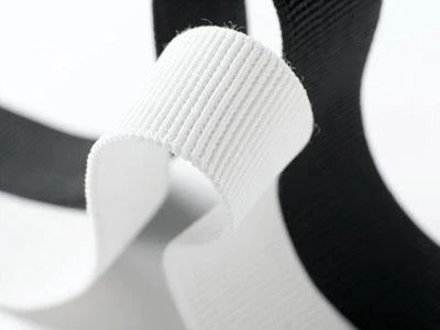 Non-Roll Elastic, White- Width 25mm