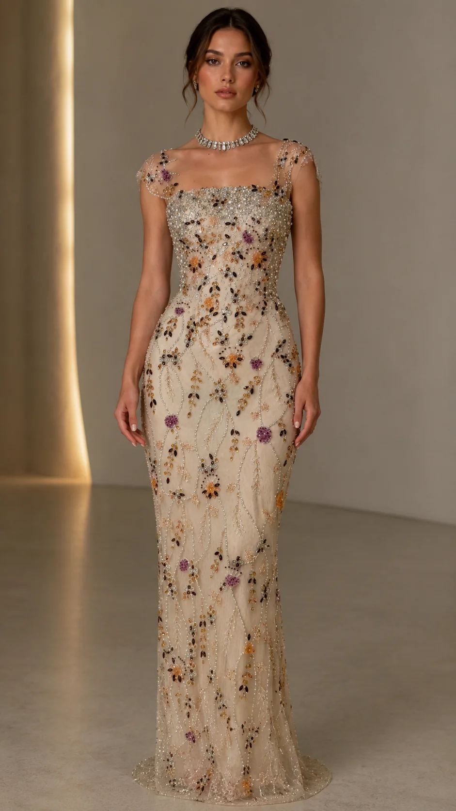 Beaded Evening Gown