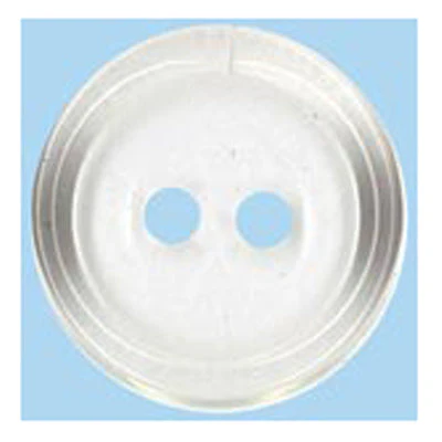 Sullivans Plastic Button, Clear- 20 mm