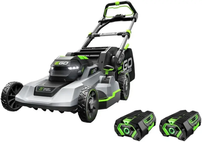 EGO Power+ 21″ akumulatorowa kosiarka samojezdna – 56 V, dwa akumulatory 4,0 Ah + szybka ładowarka