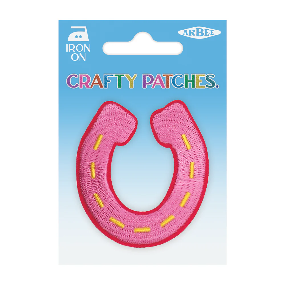 Arbee Crafty Patch, Girlie Horseshoe- 1pc