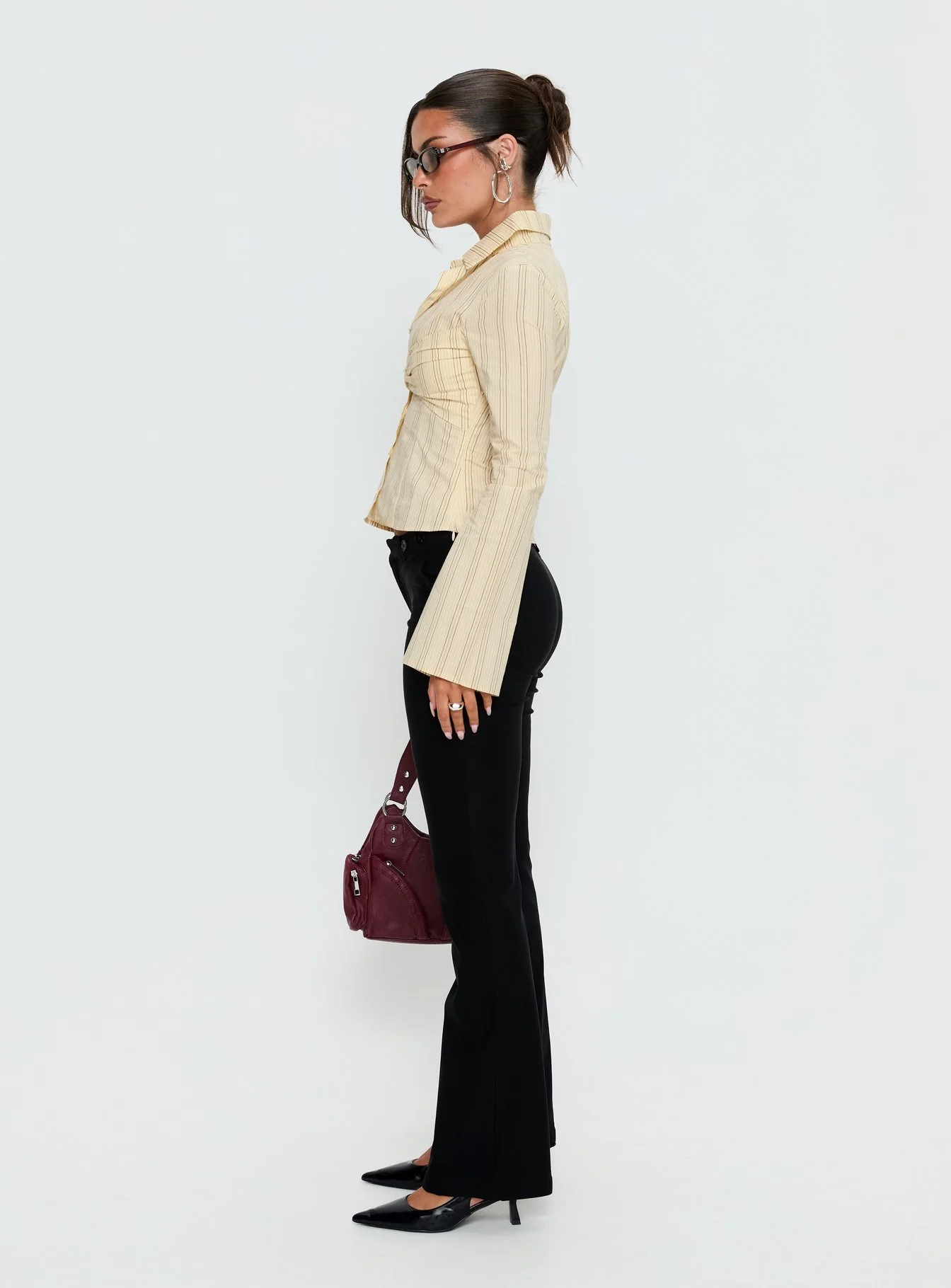 Dariana Flare Pants Black