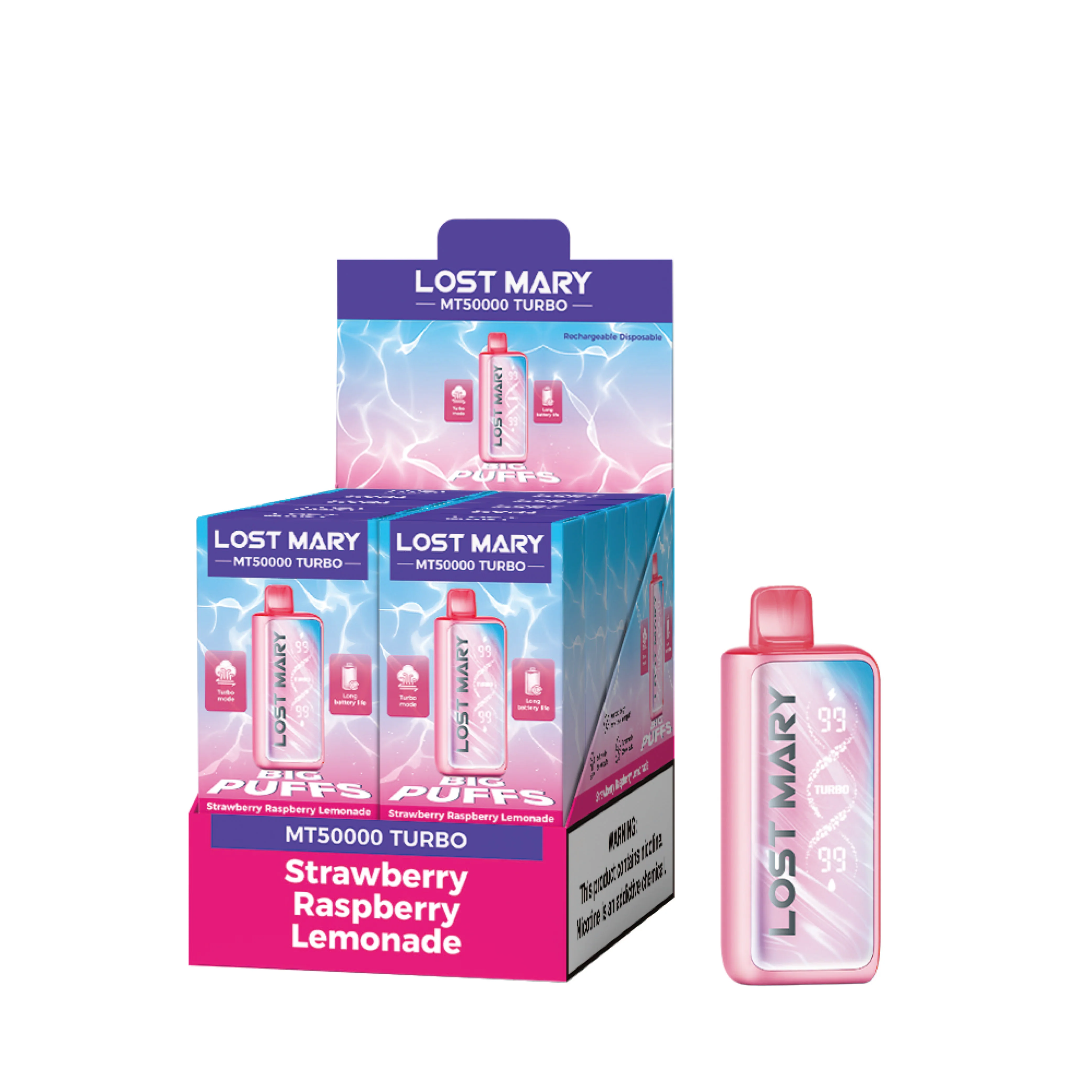 LOST MARY MT50K Turbo oplaadbare wegwerpvape (alle smaken)
