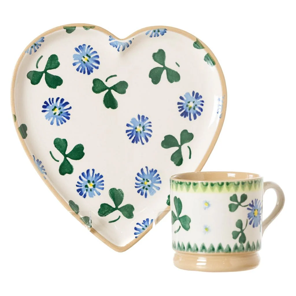 Medium Heart Plate and Small Mug