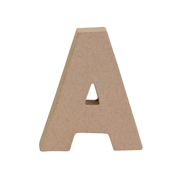Makr Paper Mache, Small Letter A- 4 inch