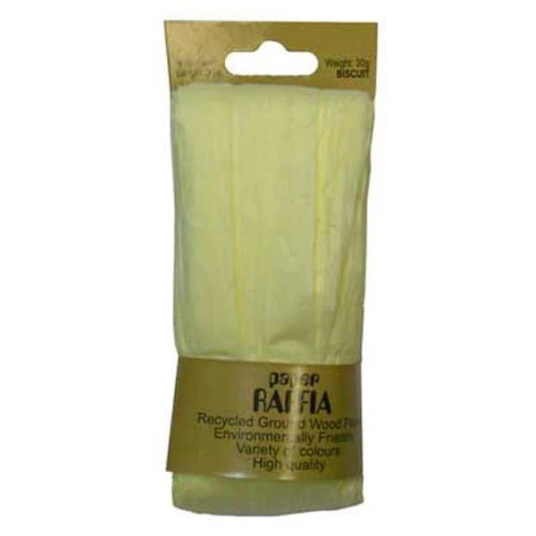 Sullivans Paper Raffia, Biscuit- 30mx4mm