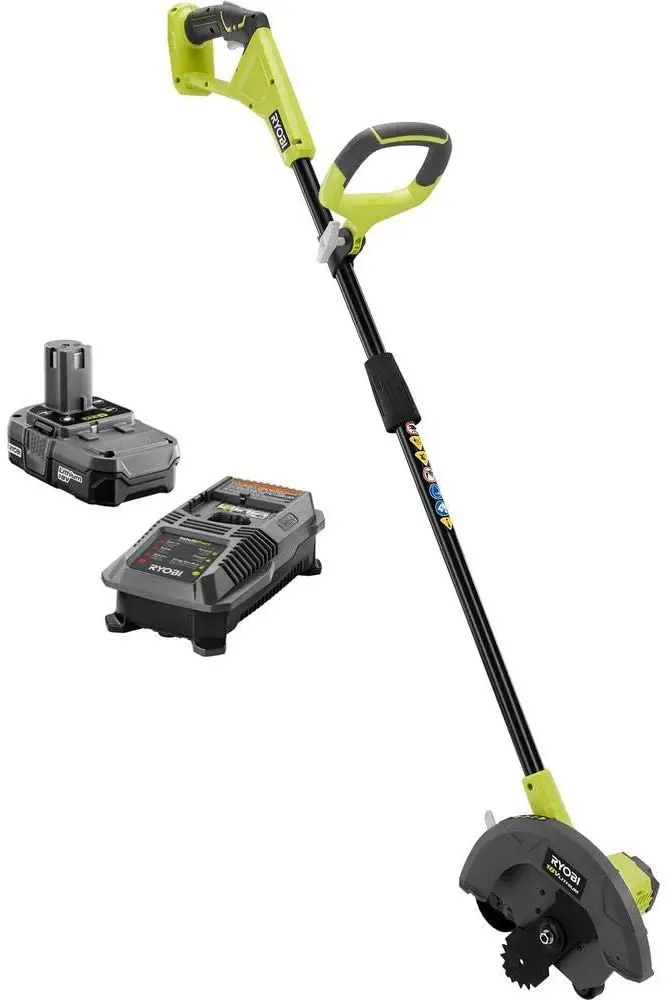Akumulatorowa podkaszarka do trawy 18 V o szerokości koszenia 23 cm – w zestawie akumulator 1,3 Ah i ładowarka.