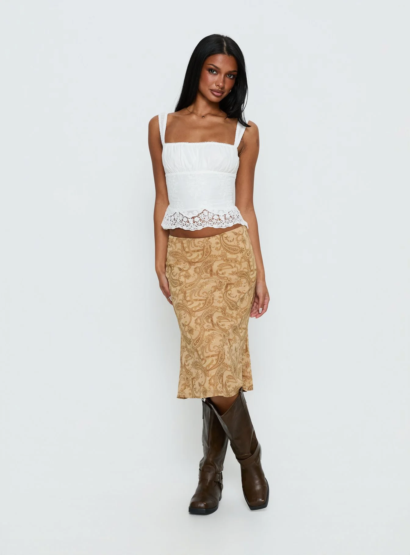 Moses Midi Skirt Paisley