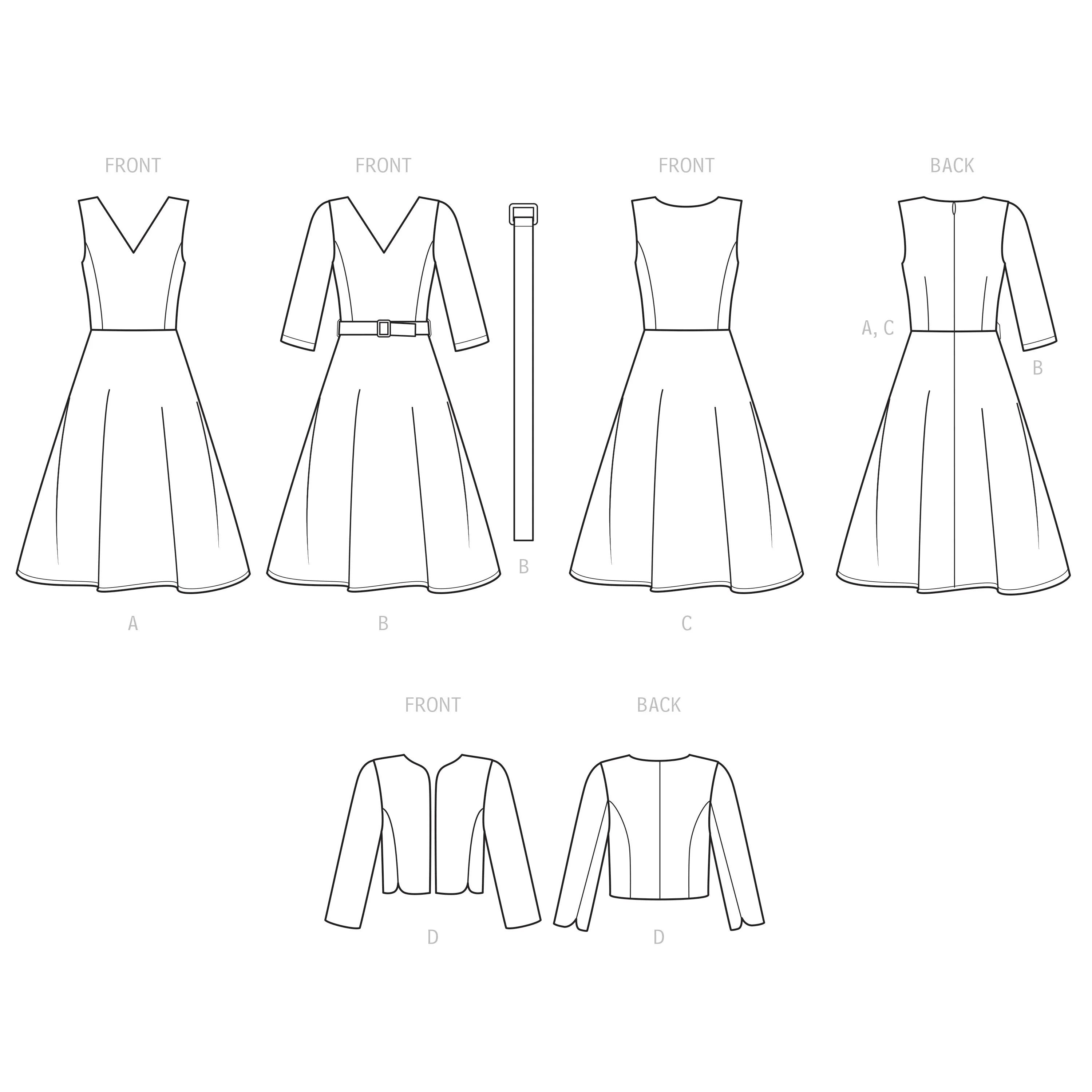 Simplicity Pattern S9473 Misses' Dresses and Jacket