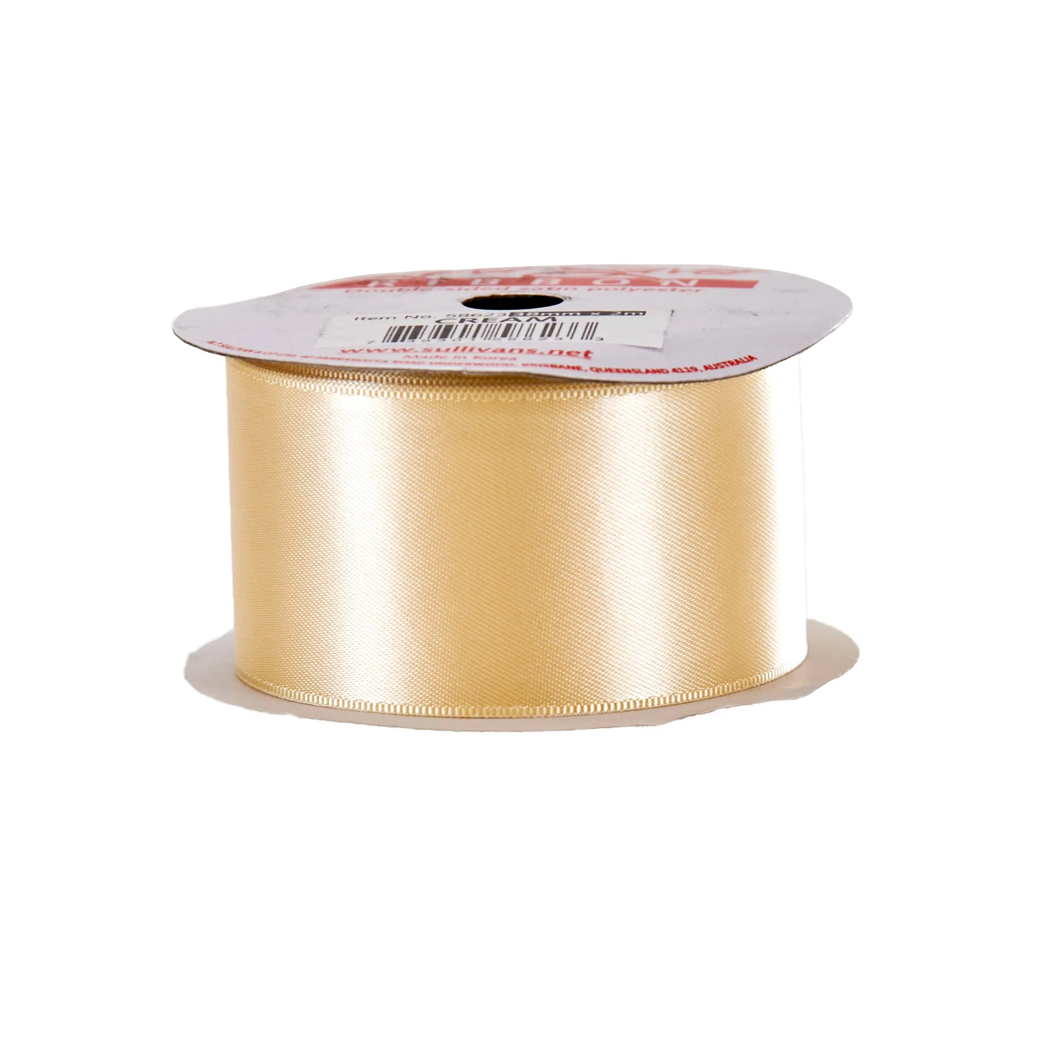 Sullivans Spool Ribbon, Cream- 38mm