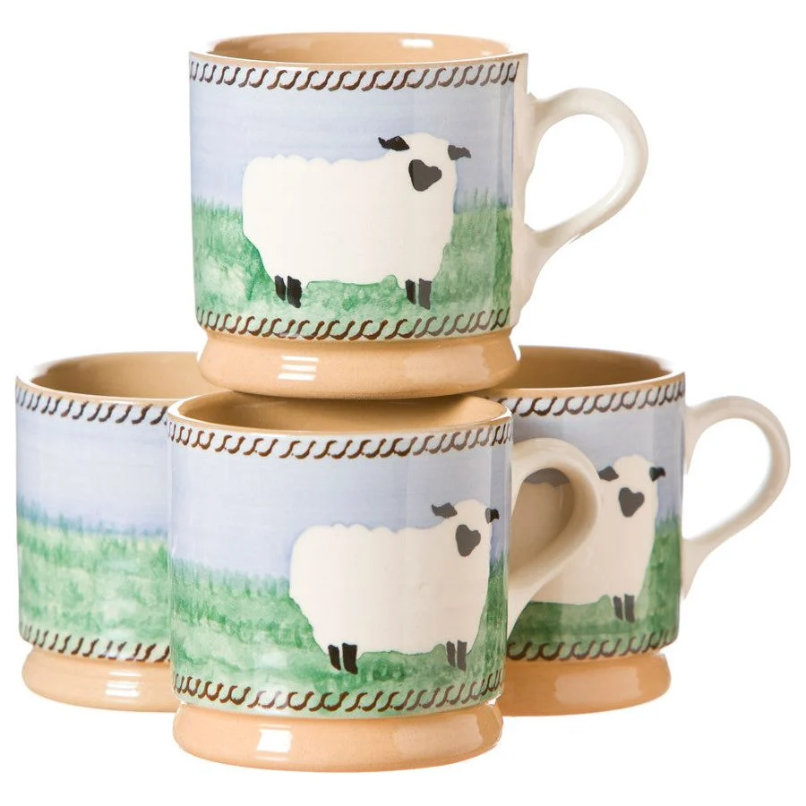 4 Small Mugs
