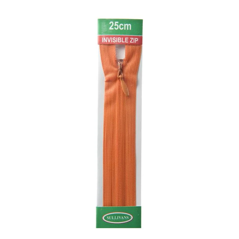 Sullivans Invisible Zip, Orange