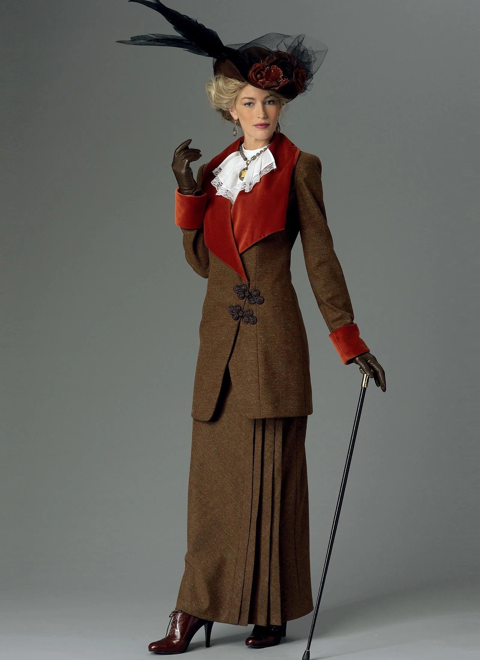 Butterick Pattern B6108 Shawl Collar Jackets, Bibs & Skirt