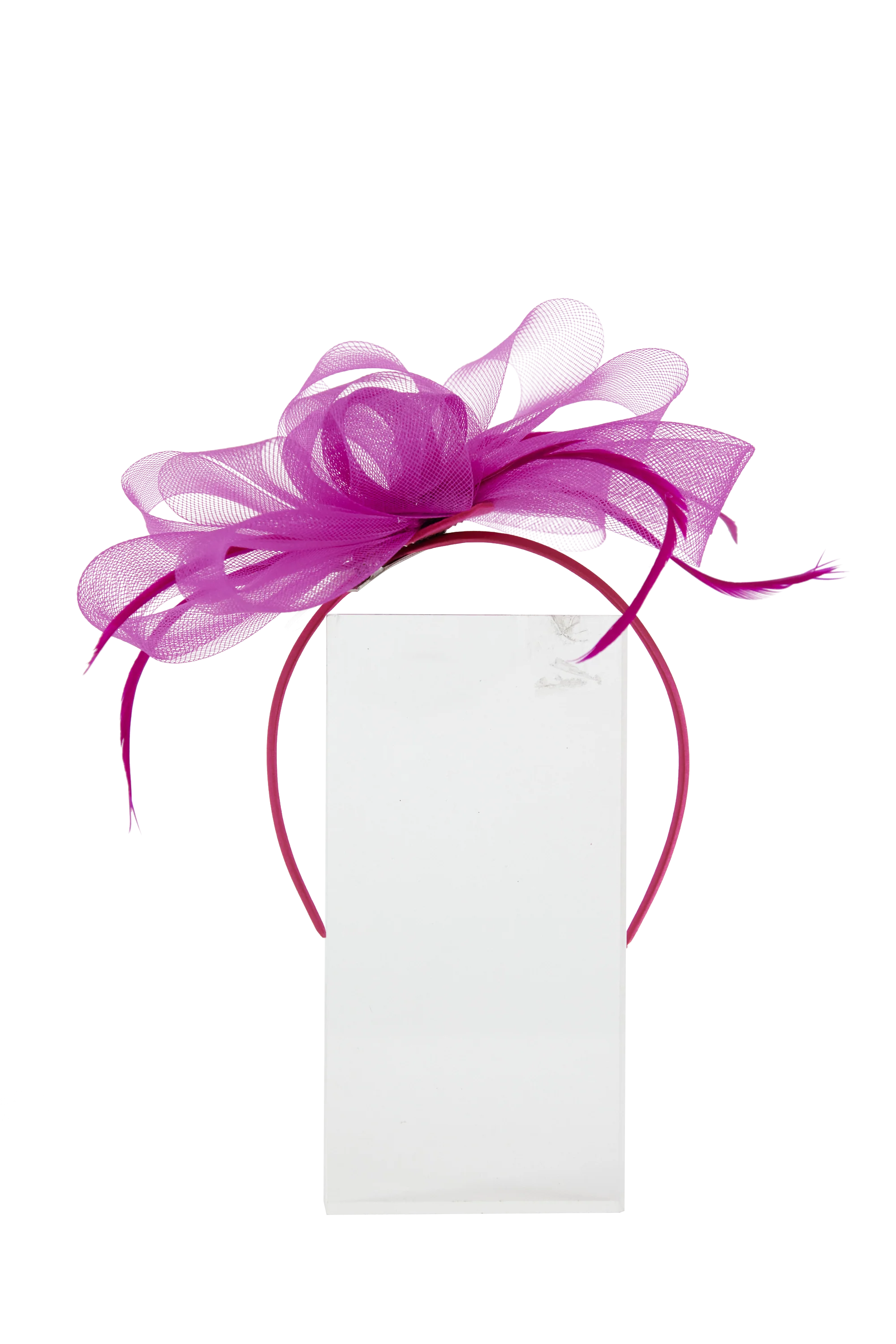 Lincraft Headband And Clip Fascinator, Eva - Magenta