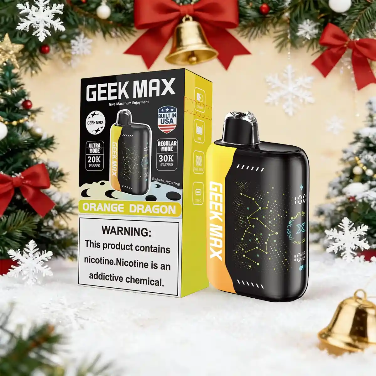 Orange Dragon | Geek Max 30000 Puffs Disposable Vape - JNR VAPES OFFICIAL