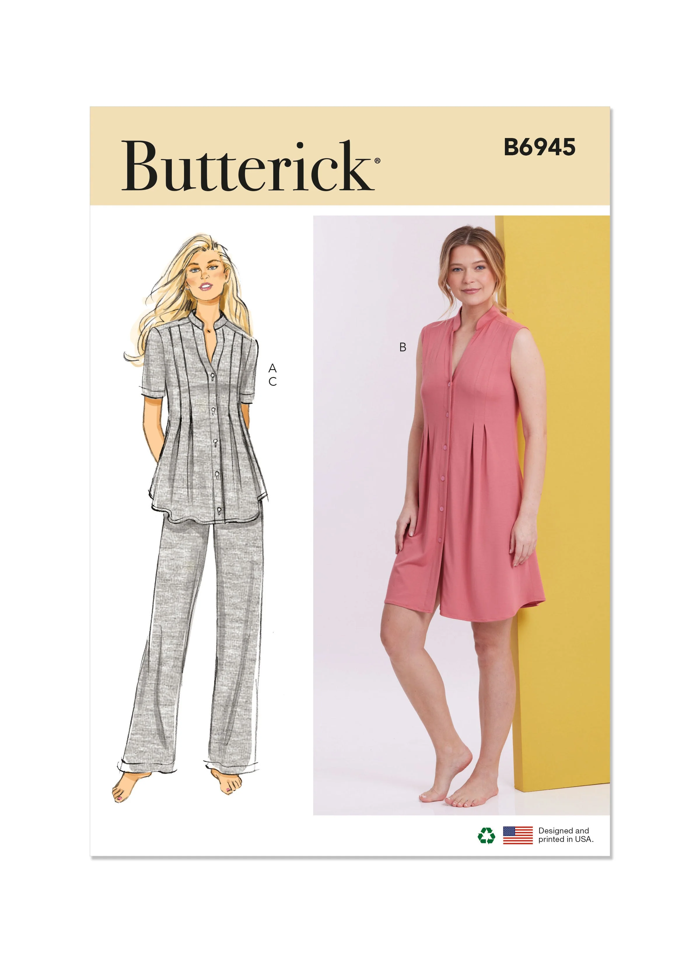 Butterick Pattern B6945 Misses