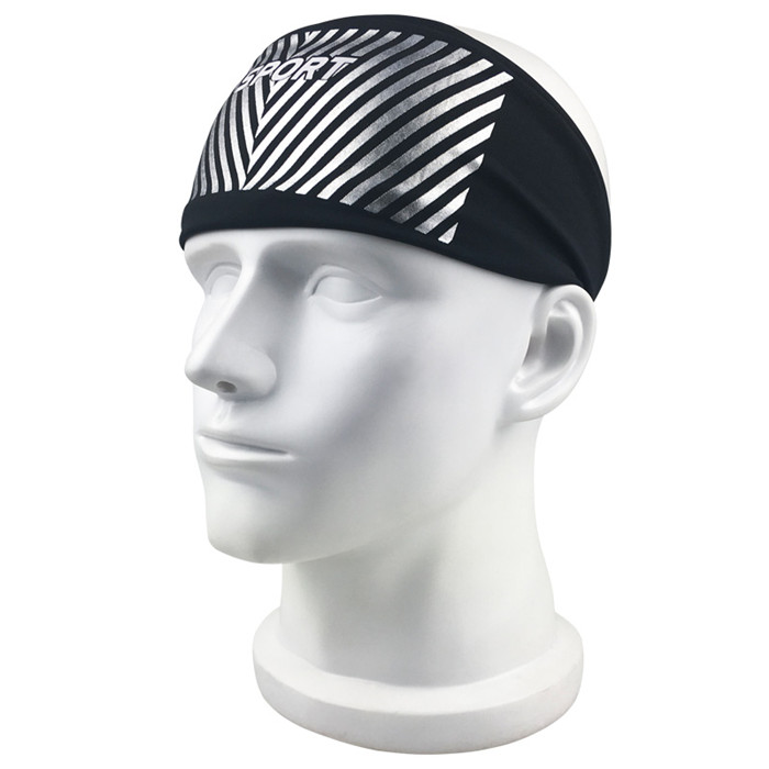 Hair Sweatband Sport Headband Stretch Mens Wrap Elastic Women Workout Headbands for Gym Yoga
