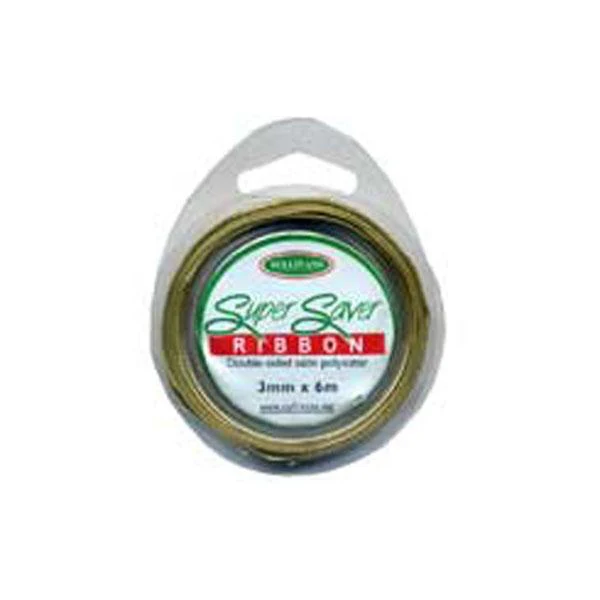 Sullivans Ribbon Satin Double Sided, Bisque- 3 mm