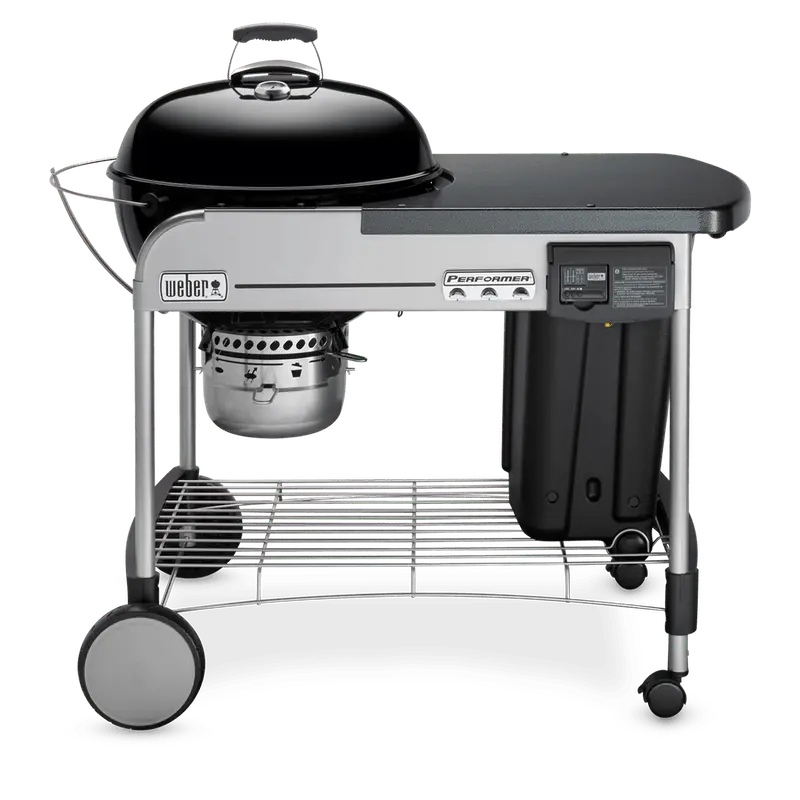 Grill węglowy Weber Performer Deluxe 22 cale – czarny premium z wbudowaną szufladą na popiół