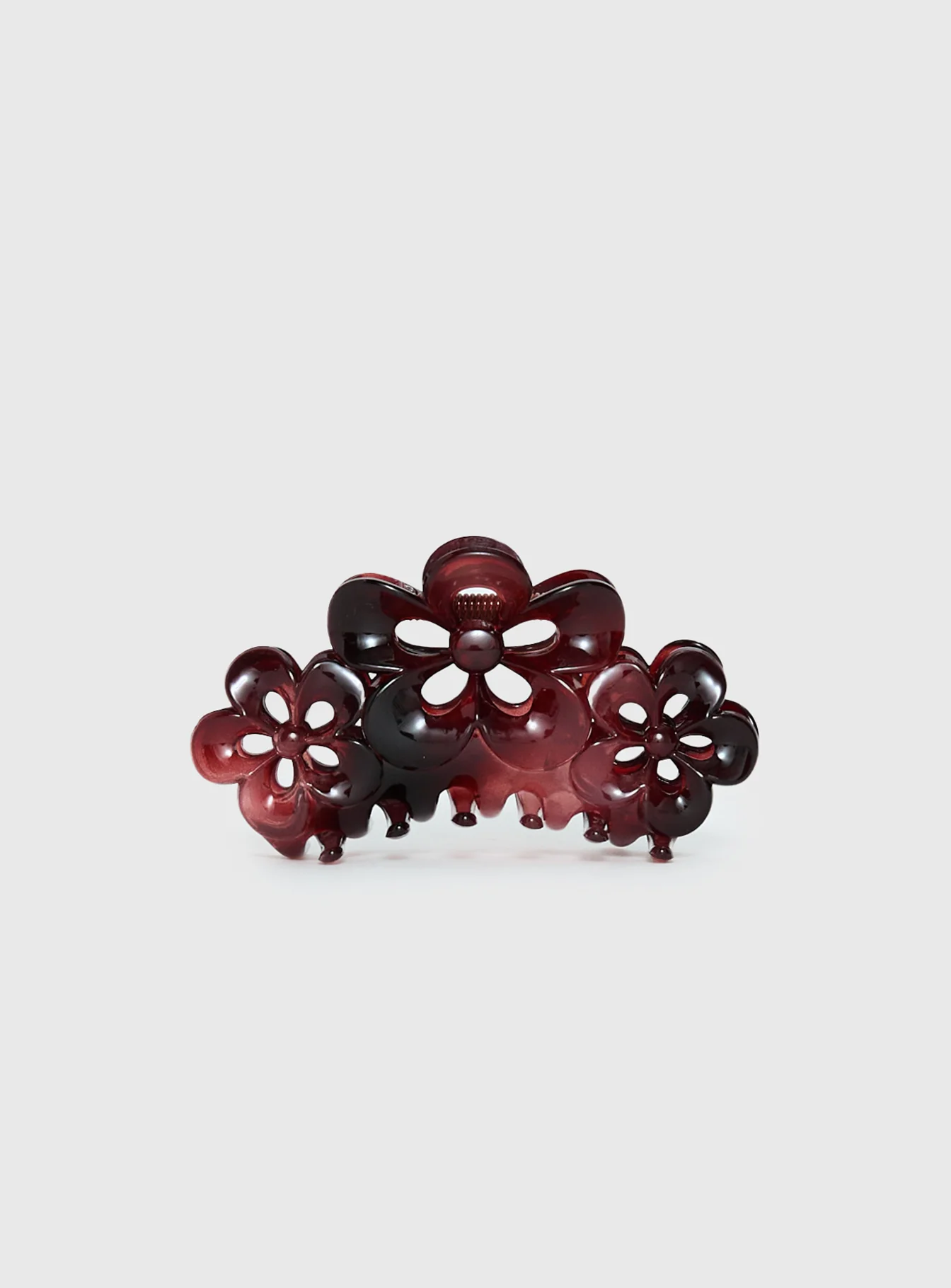 Lights Up Claw Clip Burgundy
