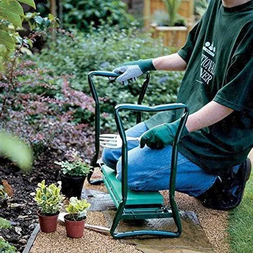 Ergonomiczna, składana ławka klęcząca dla ogrodników – przenośne wsparcie do sadzenia i pielenia