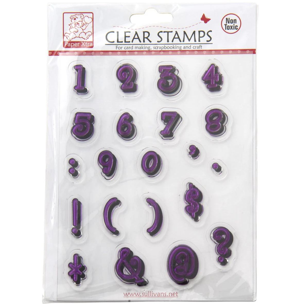 Sullivans Clear Stamps, Number & Fonts