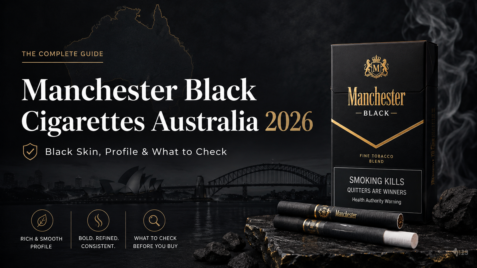 Manchester Black Cigarettes Australia: Black Skin, Profile & What to Check