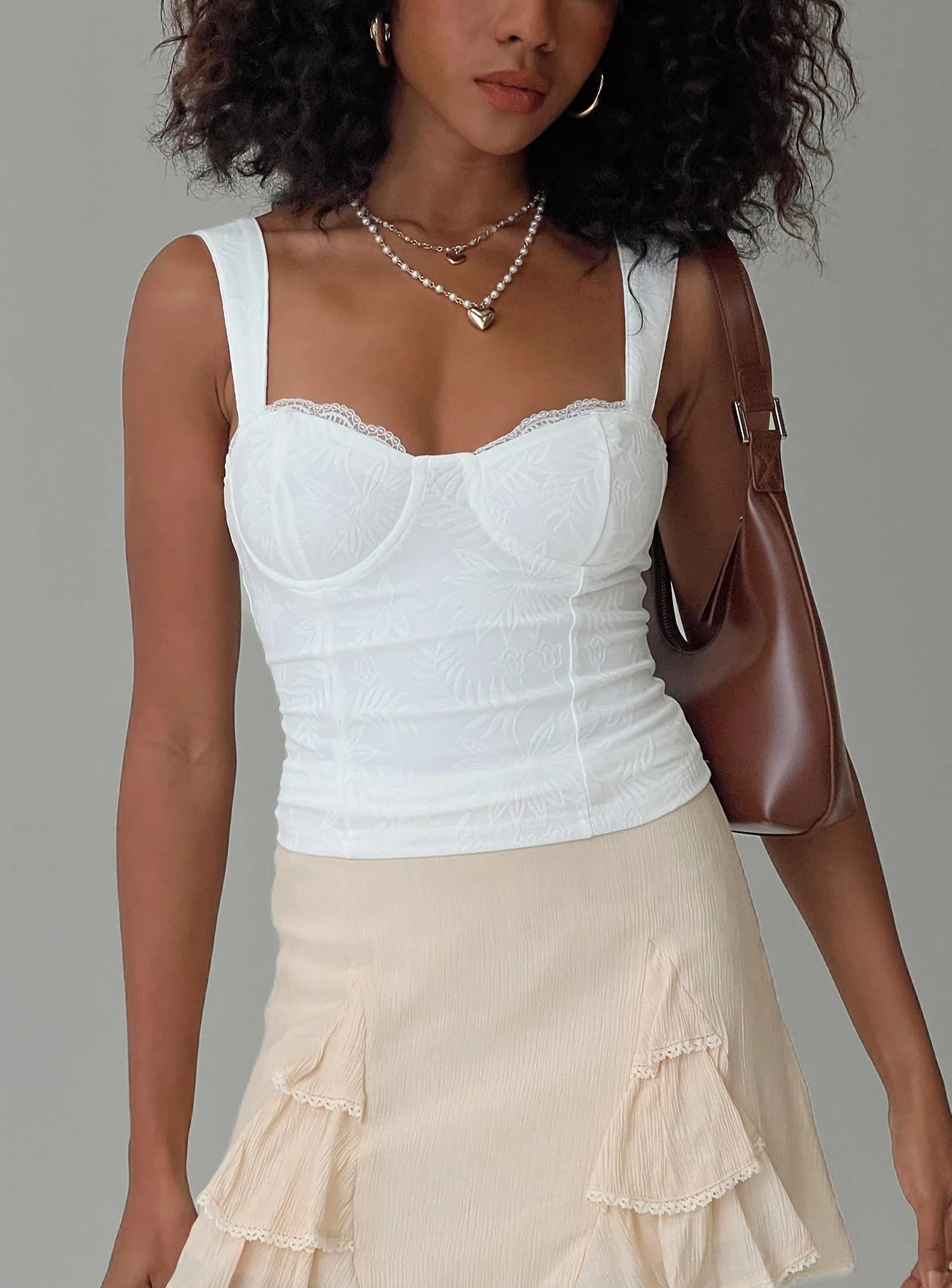 Hazeel Top White