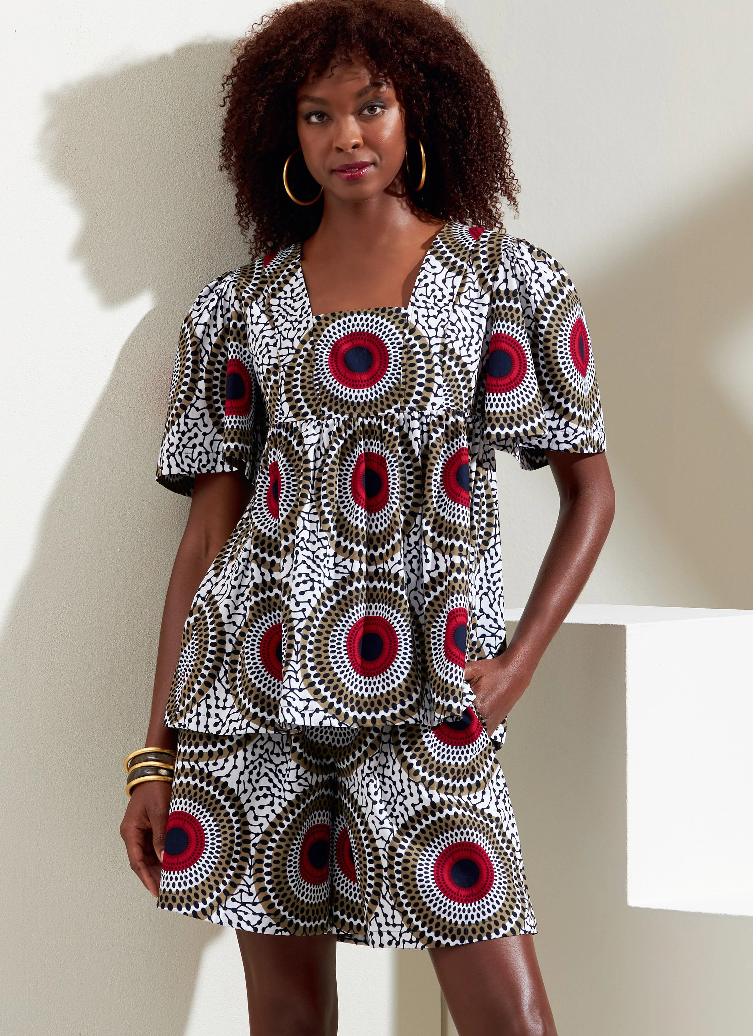 Vogue Pattern V1871 Misses Top Short Skirt