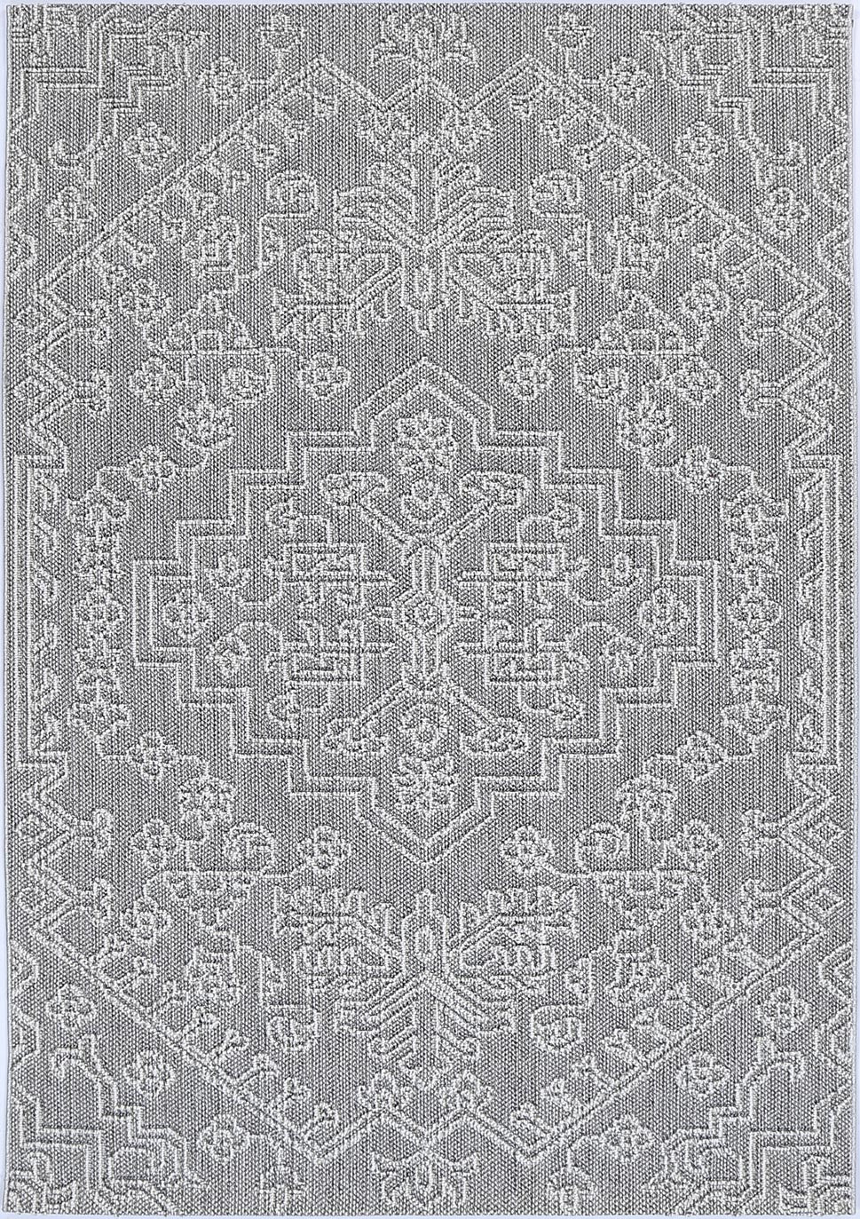 Liro Bule Ash Tribal Flatweave Rug