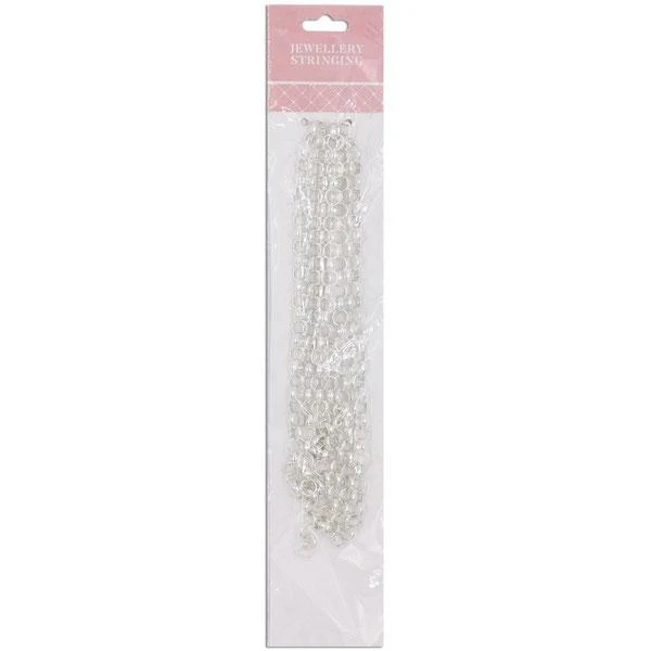 1m Thick Round Link Chain, Bright Silver- Sullivans