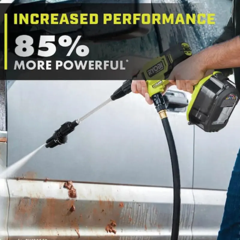 Myjka ciśnieniowa Ryobi ONE+ HP 18 V bezprzewodowa – 600 PSI, 0,7 GPM, wąż ssący 6 metrów