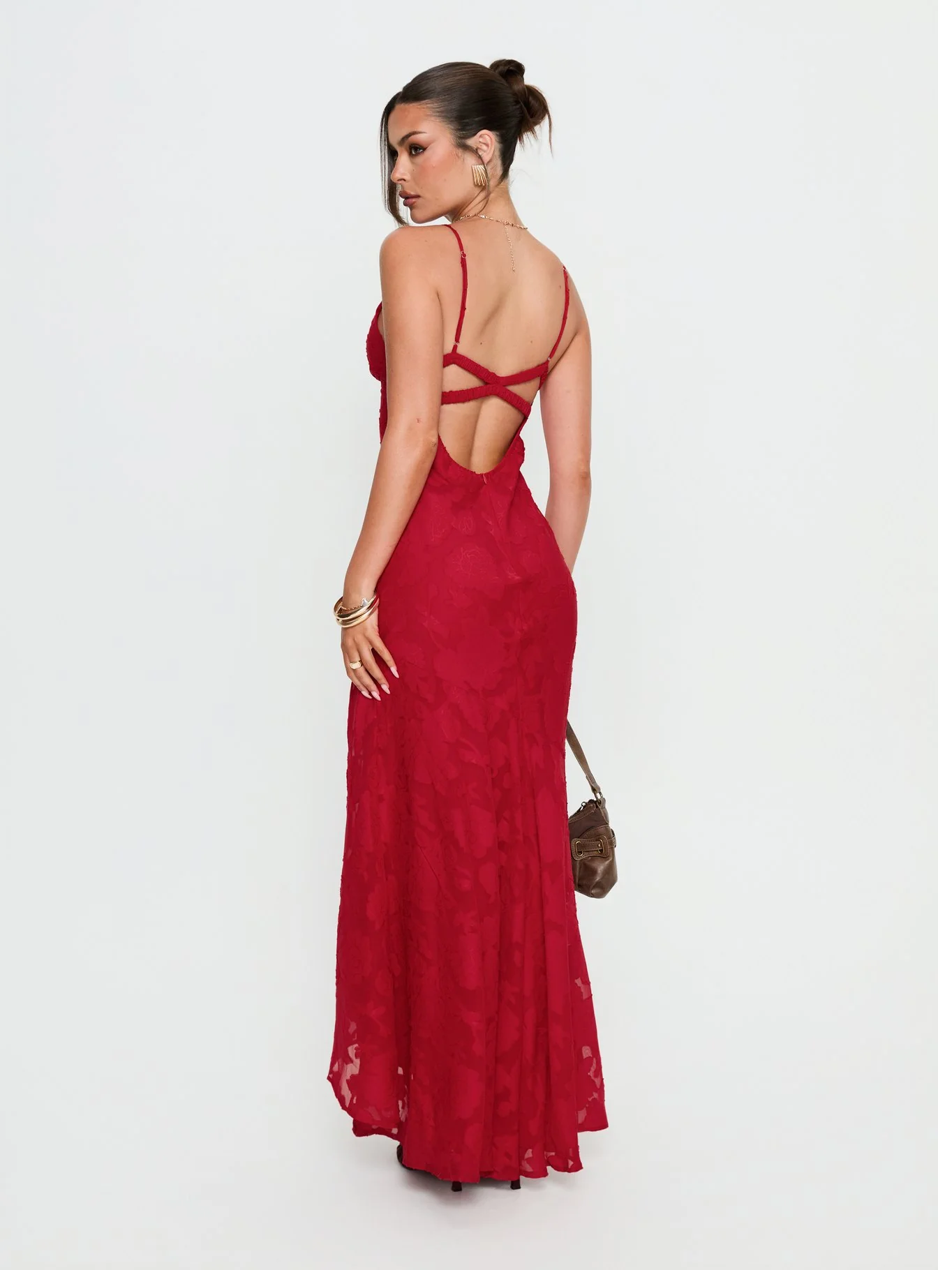 Cyrene Maxi Dress Red