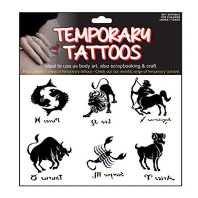 Sullivans Temporary Tattoo, Star Sign #2