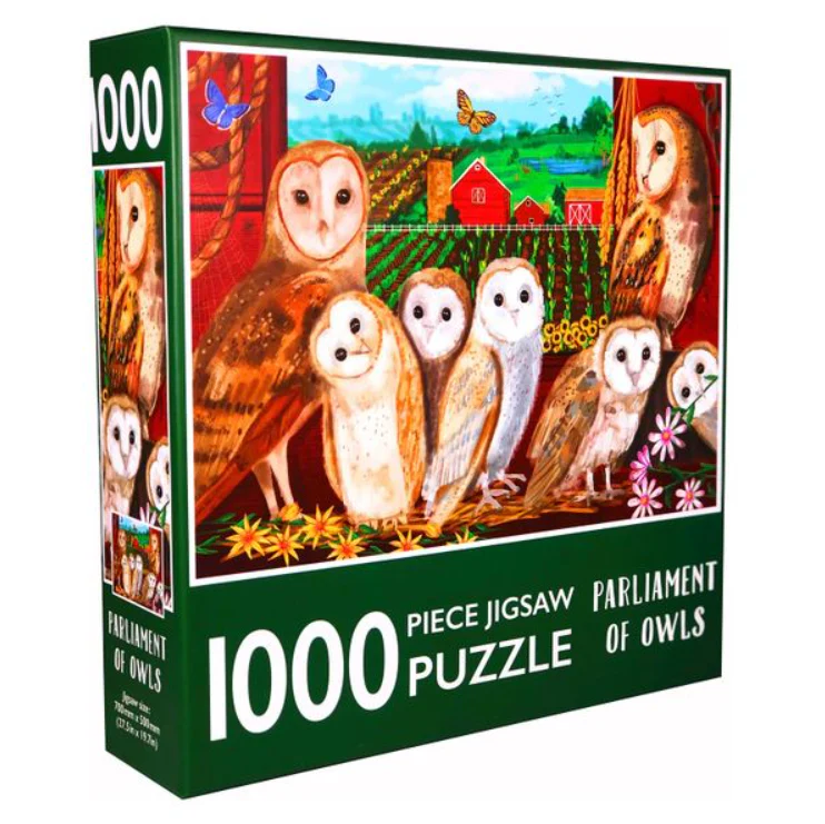 1000-Piece Jigsaw Puzzle, Parliament Of Owls