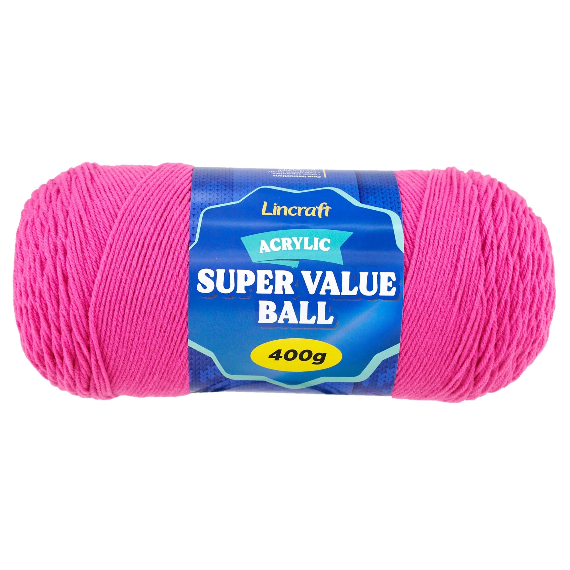 Acrylic Super Value Ball Crochet & Knitting Yarn, 400g Acrylic Yarn