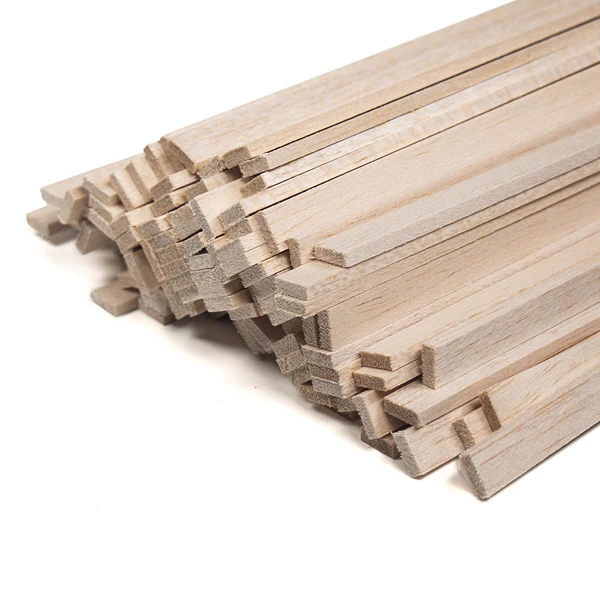 Eco Balsa Basics Sticks, Natural- 120 Pack