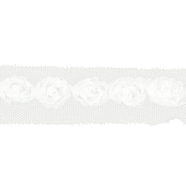 Sullivans Trim Rose, Cream- 25 mm