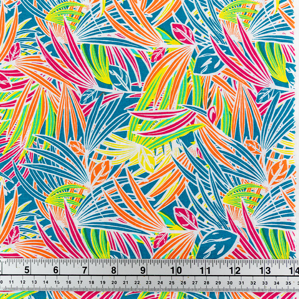 Print Craft & Quilting Fabric, Ferns- Width 110cm