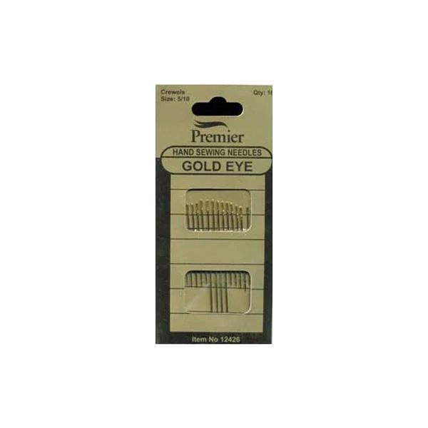 Sullivans Hand Sewing Needles, Crewel / Gold Eye