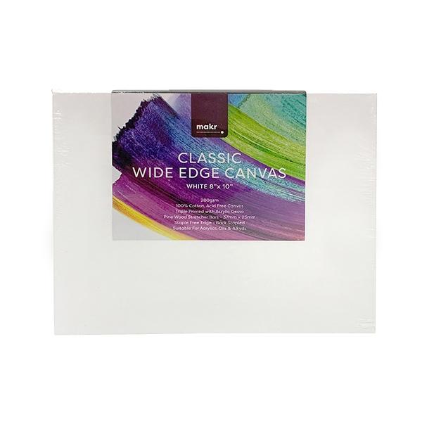 Makr  8x10in - Classic Wide Edge Canvas White